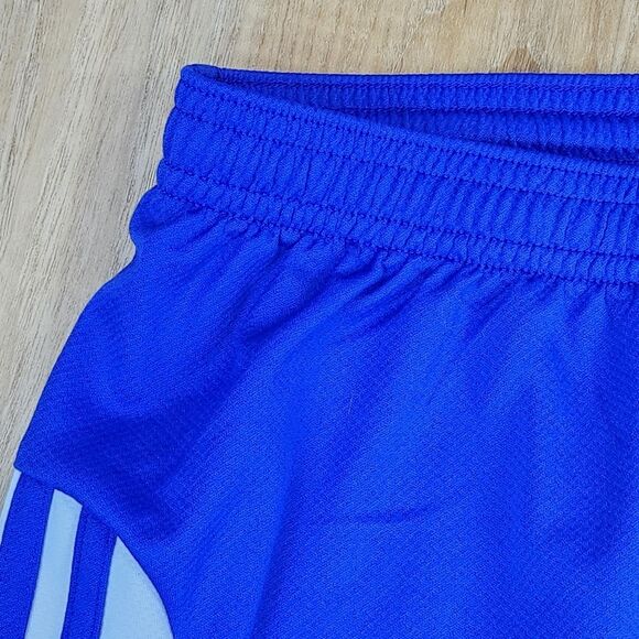 💛Adidas Blue & White ClimaLite Basketball Shorts Medium - Picture 3 of 8